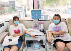 夏日炎炎獻愛心 涓涓熱血見真情——礦大獻血車迎來熱心市民
