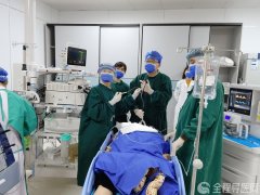 老人咳嗽帶血三個多月 徐醫附院無痛支氣管鏡下切除氣管中腺癌